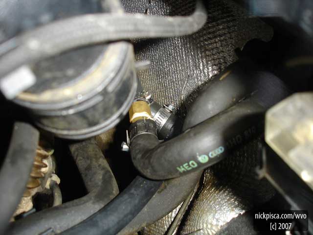 Bad image of the Coolant Supply splice.