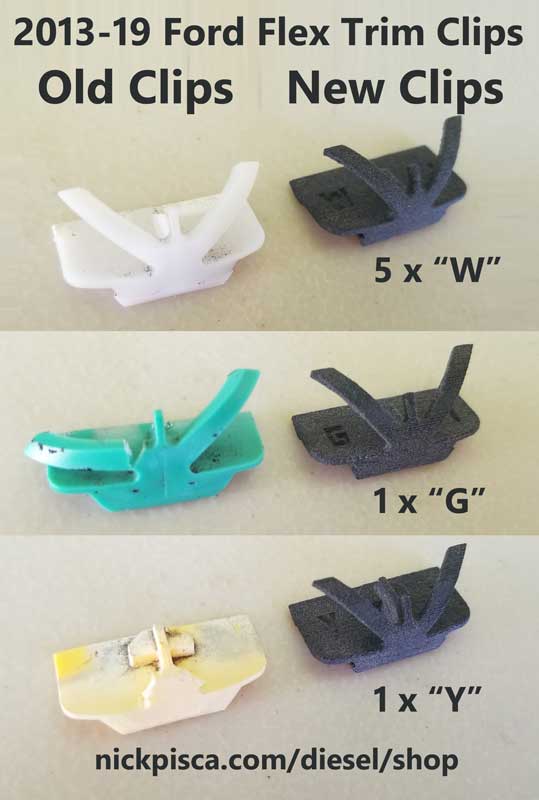 20132019 Ford Flex Side Trim Clips IDI Online
