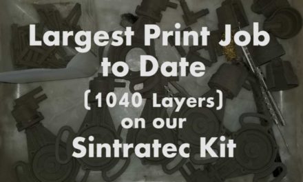Our Largest Sintratec Kit Build To Date – 1040 Layers!