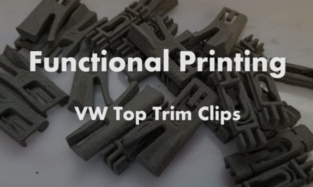 Functional 3D Printing | VW Top Trim Clips