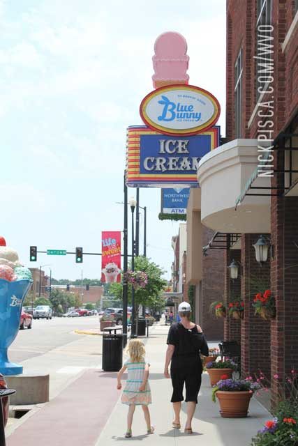 Blue Bunny Ice Cream Parlor in Le Mars Iowa