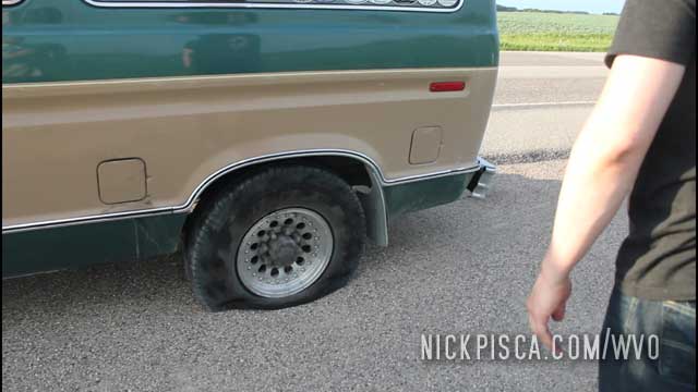 Flat Tire in Central Saskatchewan