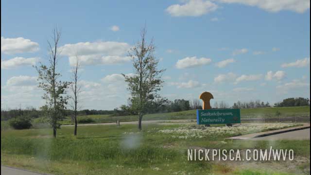 Entering Rural Saskatchewan.