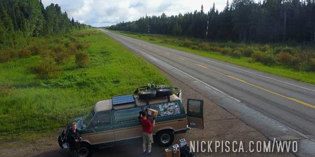 Alaska Hwy Pit Stop near Pink Mountain