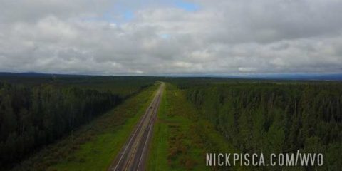 Aerial View of the Alaska Hwy