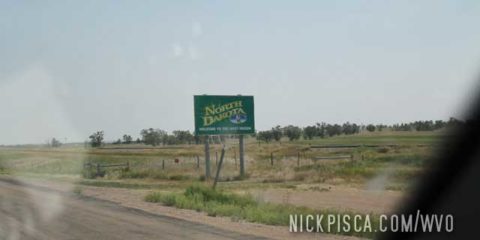 Crossing into North Dakota